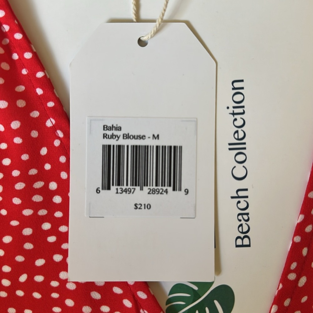 Bahi women’s MEDIUM blouse (red) - Picture 4 of 4